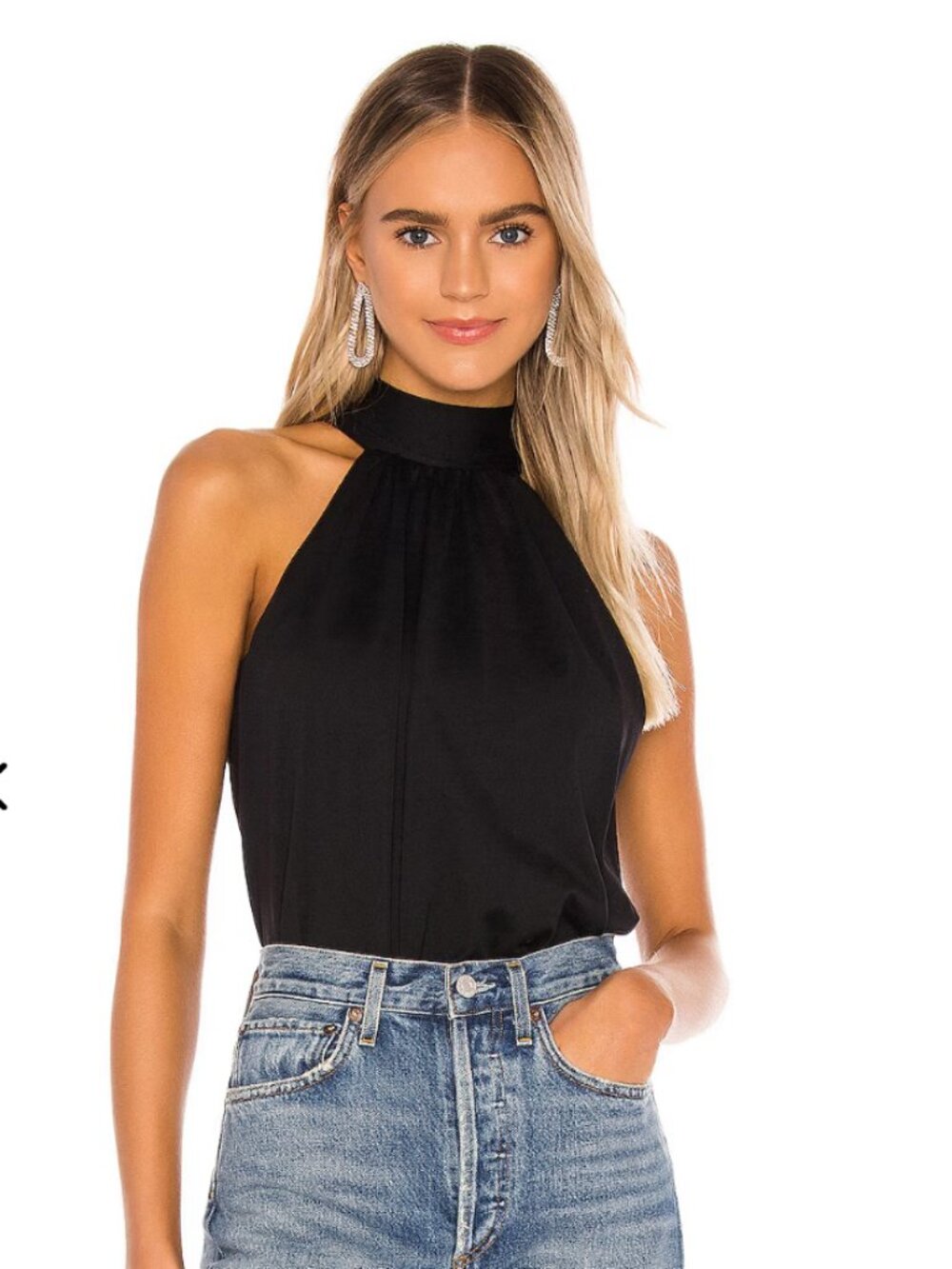 Tie Neck Flare Top Susana Monaco